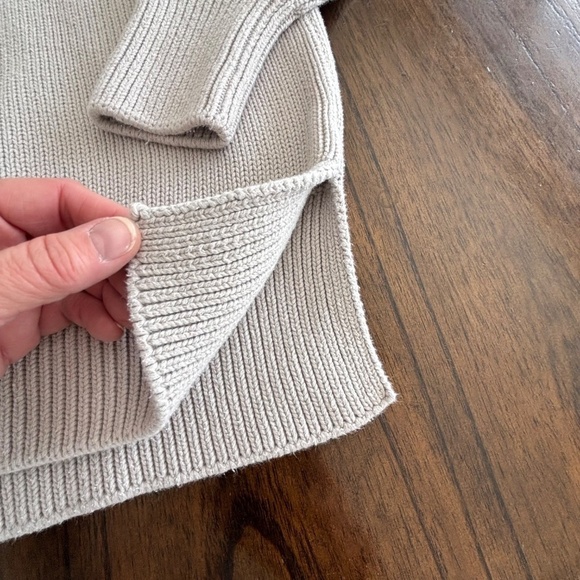 Philosophy 100% cotton split hem knit crew neck sweater size L - Picture 7 of 13